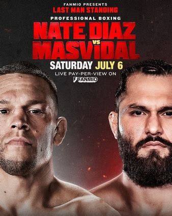 nate diaz vs masvidal fight card|Nate Diaz vs. Jorge Masvidal date, start time, card, PPV price.